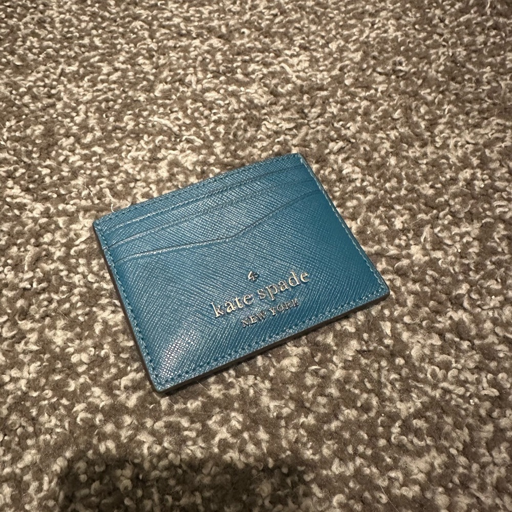 Kate Spade card holder / wallet - Teal/Blue